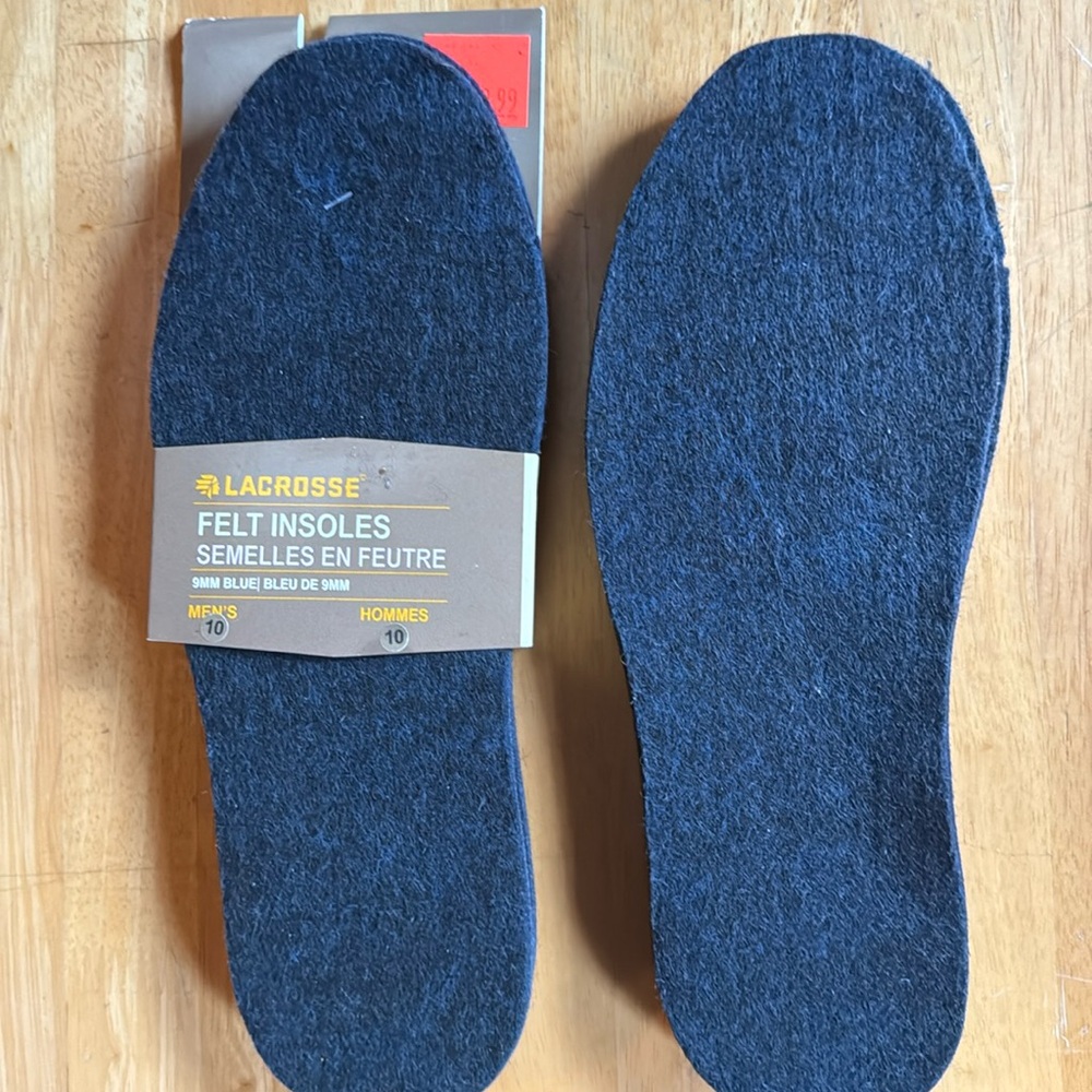 Men’s wool felt insoles